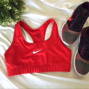 Red Nike Dri-Fit Sports Bra